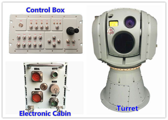 LWIR Uncooled VOx FPA Electro Optical Infrared Targeting System พร้อมกล้องความร้อนและกล้องแสงกลางวัน