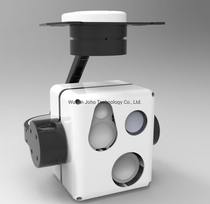 8μM~14μM สามแกน LWIR กล้องถ่ายภาพความร้อนที่ไม่มีการระบายความร้อน EO/IR Airborne Gimbal